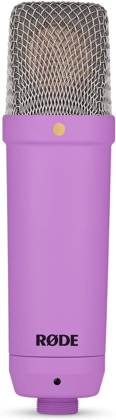 Rode NT1 Signature Purple Studio-Mikrofon Lila + keepdrum MS138 Gelenkarm-Stativ Weiss Violett Mikro