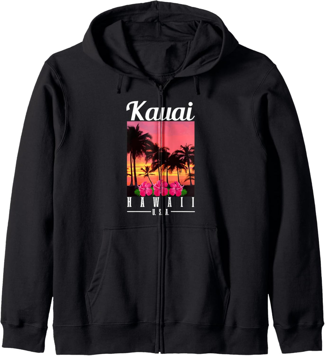 Kauai Hawaii Aloha Hawaiianische Inseln Surfer Souvenir Kapuzenjacke