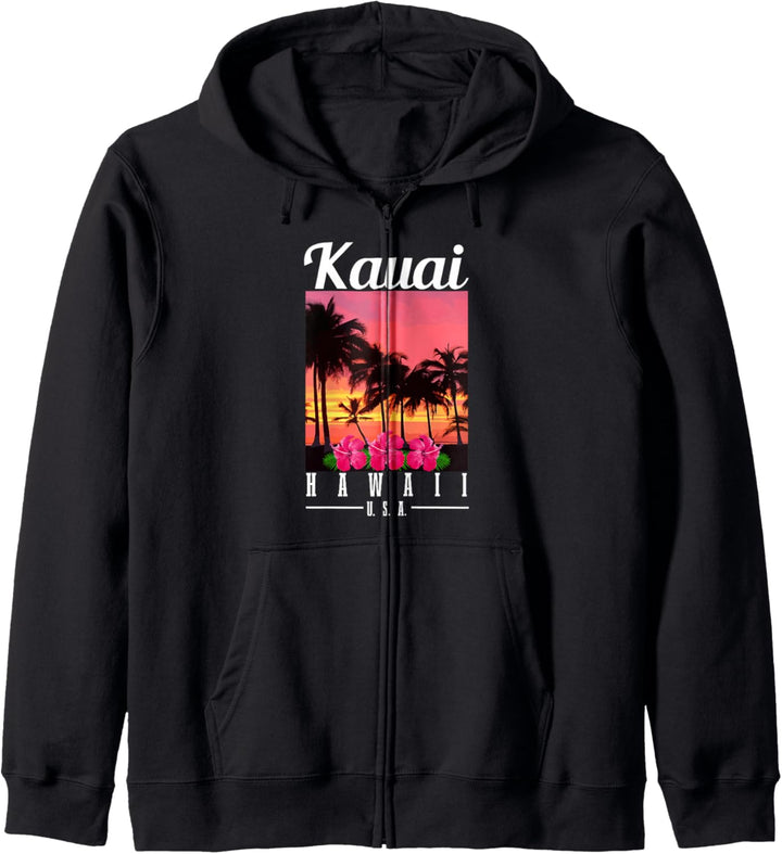 Kauai Hawaii Aloha Hawaiianische Inseln Surfer Souvenir Kapuzenjacke
