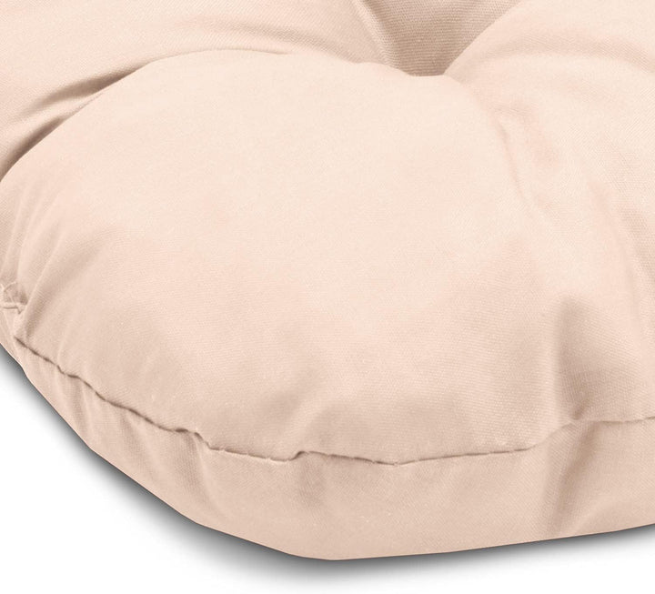 Beautissu 4er Set Sitzkissen Indoor &amp; Outdoor mit Schaumstoff Füllung | 40x40cm 8cm Natur weiche wid