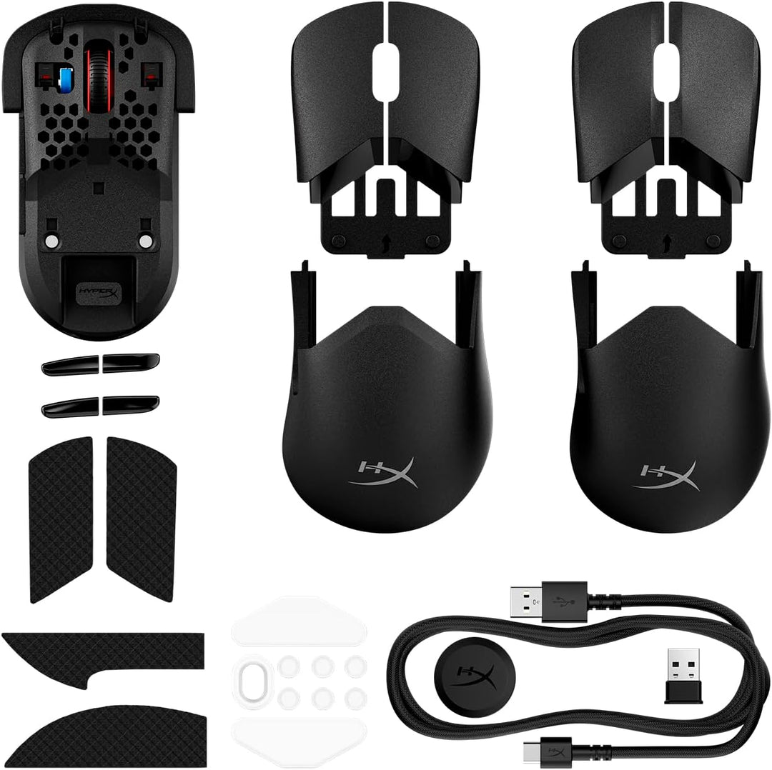 HyperX Pulsefire Saga Pro Wireless Gaming Mouse – 4K Wireless Polling, 2.4GHz und Bluetooth, Modular