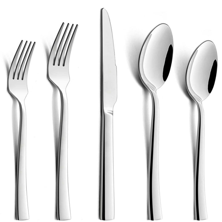 Besteck Set, HaWare 30-teilig Besteckset für 6 Personen mit Messer/Gabel/Löffel, Edelstahl Essbestec