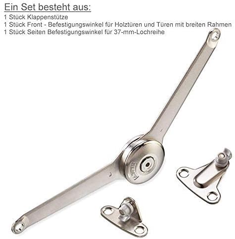 2 Stück SO-TECH® Duo Forte Klappenbeschlag einstellbar 75-110° für Klappenhöhe: 200-700 mm inkl. Mon