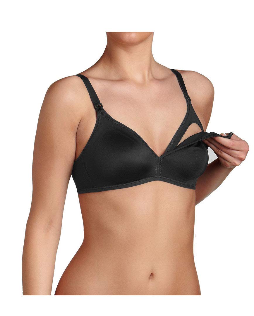 Triumph Damen Bügelloser BH Mamabel Comfort N (1PM13) 75B Schwarz, 75B Schwarz