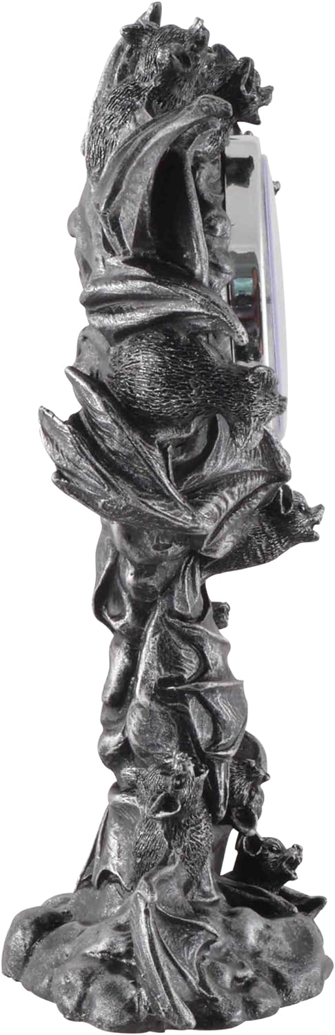 VOGLER Joh. Vogler GmbH Standuhr mit Fledermausschwarm, aus Kunststein, handbemalt