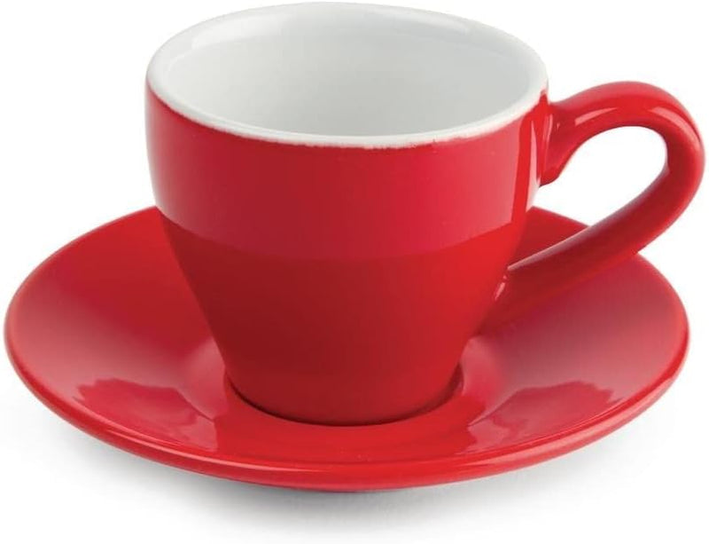 Olympia gk070 Café Espresso Tasse, 100 ml, 3,5 OZ, Rot (12 Stück), Rot