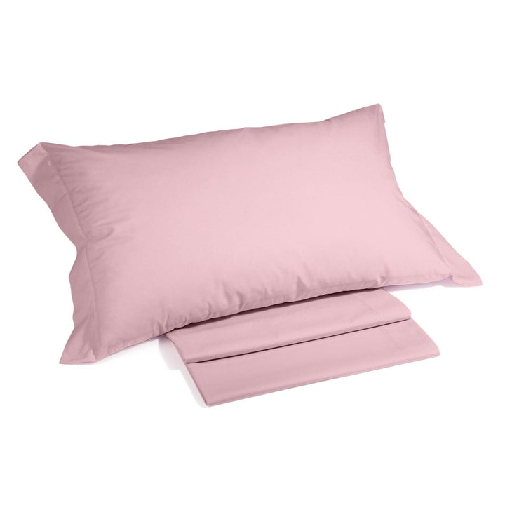 Caleffi - Bettwäsche-Set aus Baumwolle, einfarbig, für Einzelbett, Rosa Einzelbett Rosa, Einzelbett
