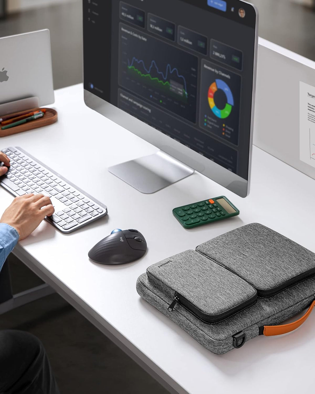 tomtoc 360° Tasche Hülle für 15-Zoll Neu MacBook Air M2 A2941 2023, 15" Microsoft Surface Laptop 5/4