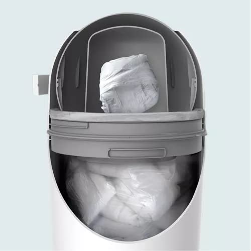 Windeleimer geruchsdicht ohne Kassette mit Deckel und grosses Fassungsvermögen für bis zu 25 Babywin