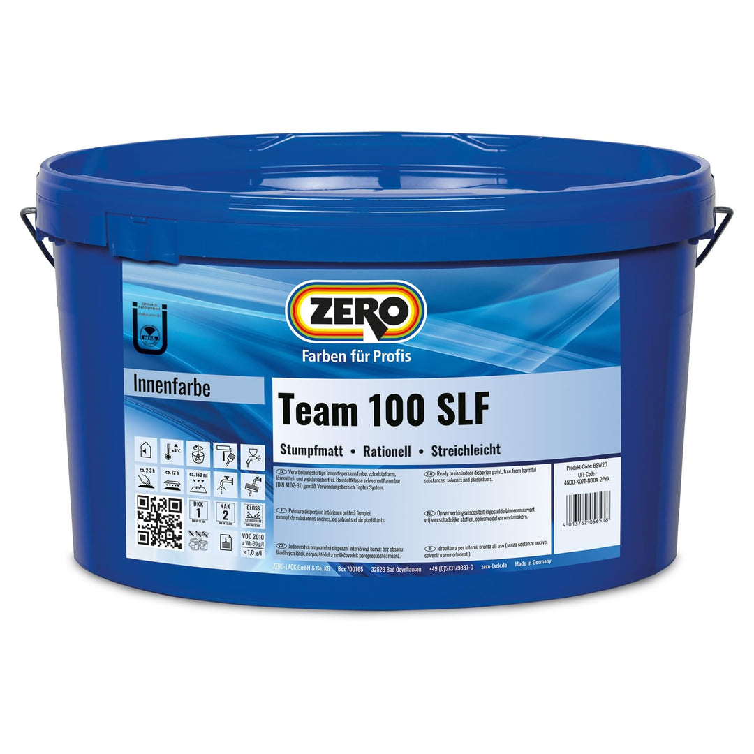 Zero Team 100 weiss 5l Wandfarbe Innenfarbe Wohnraumfarbe