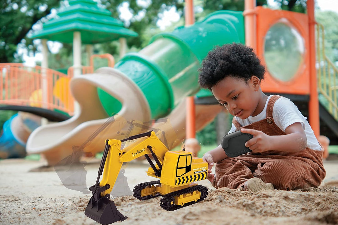 Lexibook, Crosslander® pro RC Excavator, Ferngesteuerter Baggerlader, automatischer Bagger, Spieltep