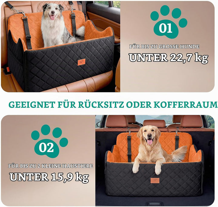 YITAHOME Hundesitz für grosse und mittelgrosse Hunde,Reisebettb Haustiere mit Memory Schaumstoff unt