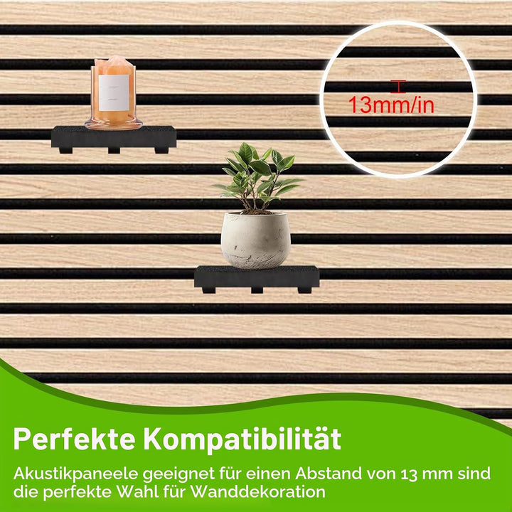 3 Stück Akustikpaneele Zubehör Regal für Akustikpaneele | Akustikpaneele Regal Ohne Bohren Zubehör A
