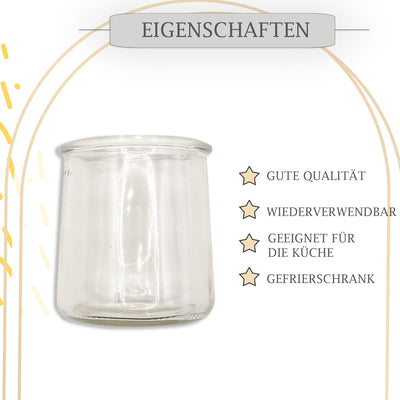 XILMARK Joghurtgläser mit Deckel 200 ml, Joghurtglas, Dessert-Glas mit Deckel, Joghurtglas mit Decke