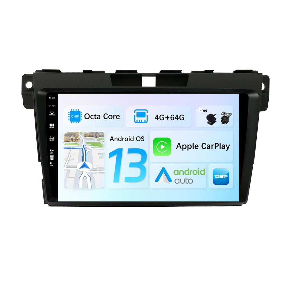 JOYX Android 13 IPS Autoradio Passt für Mazda CX-7 (2008-2015) - 4G+64G - Eingebaut DSP/Carplay/Andr