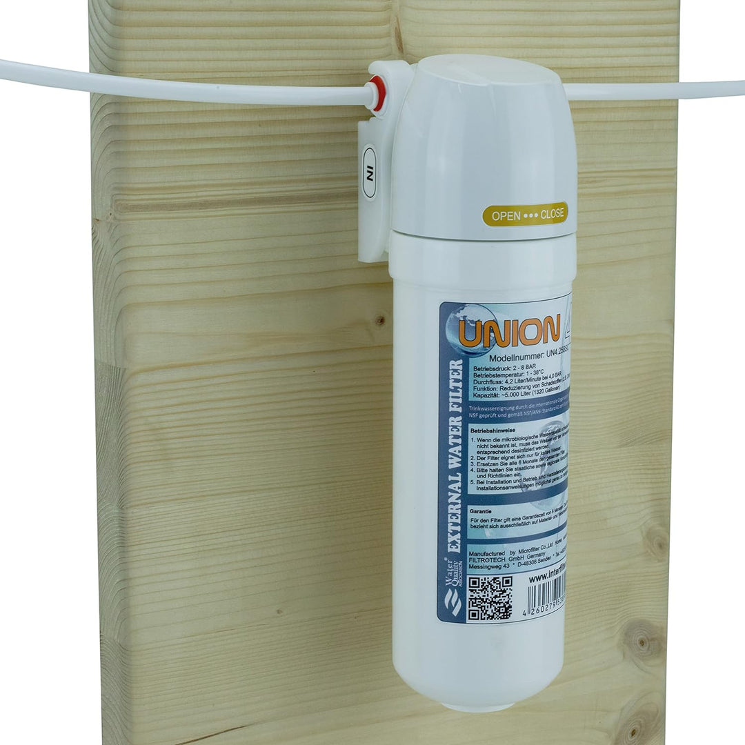 Ersatzkartusche für Wasserfilter "Union 4" Externer Kühlschrankfilter für SbS Kühlschrank. Filter Pa