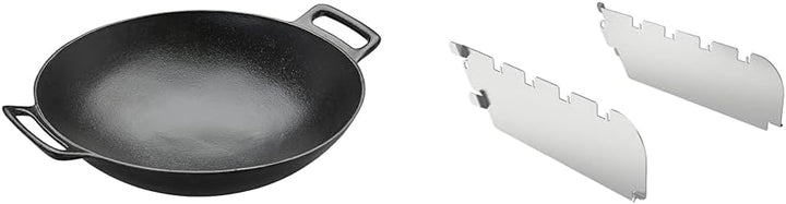 RÖSLE VARIO Wok, Hochwertiger Wok aus emailliertem Gusseisen zum scharfen Anbraten & Primezone-Winds