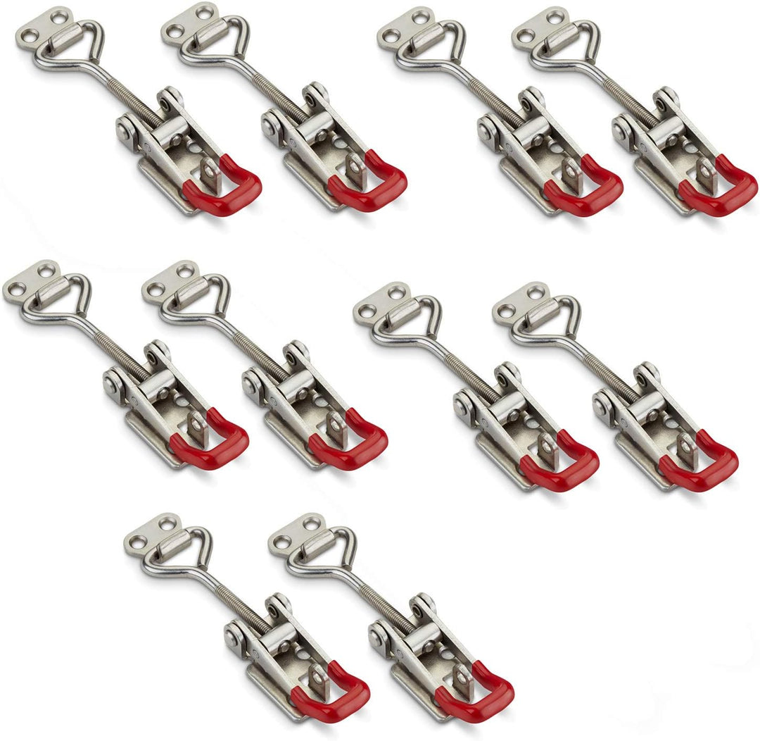10er Set JUNKER Spannverschluss M6 (Haltekraft 220kg, abschliessbar) Edelstahl SS304 verstellbarer S