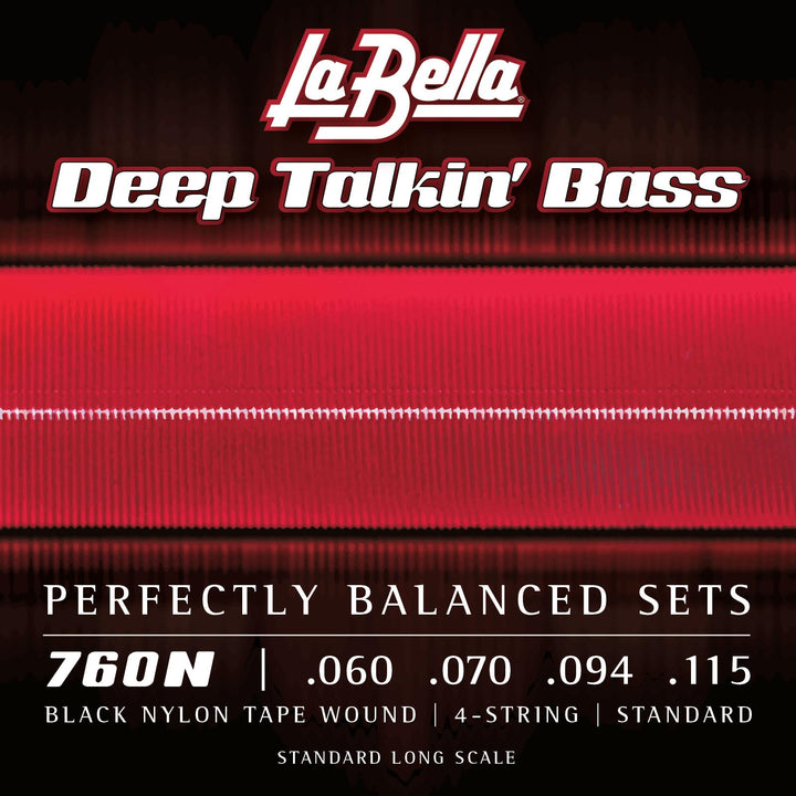 La Bella 760N Black Nylon Bass, 060/110, schwarz, 60/110