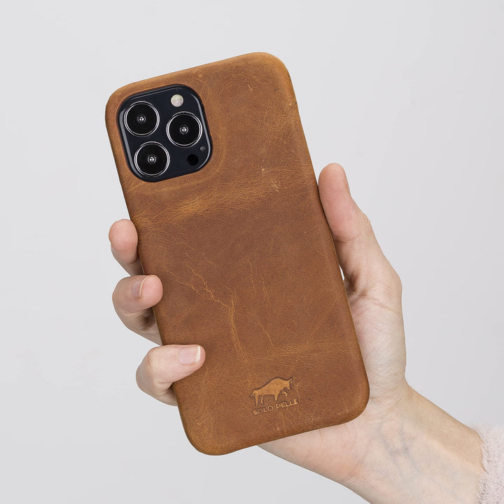 Solo Pelle Lederhülle für das iPhone 13 Pro Max in 6.7 Zoll Princeton Case Leder Hülle Ledertasche B