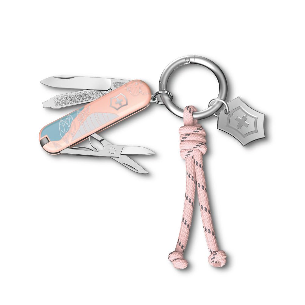 VICTORINOX Taschenmesser Classic SD, 7 Funktionen, Swiss Made, Multitool für Frauen, Schlüsselanhäng