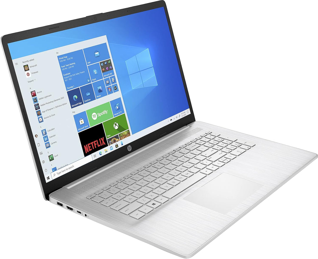 HP Laptop 17,3 Zoll Full HD IPS Display, AMD Ryzen 5-5500U, 8GB DDR4 RAM, 512GB SSD, AMD Radeon Graf