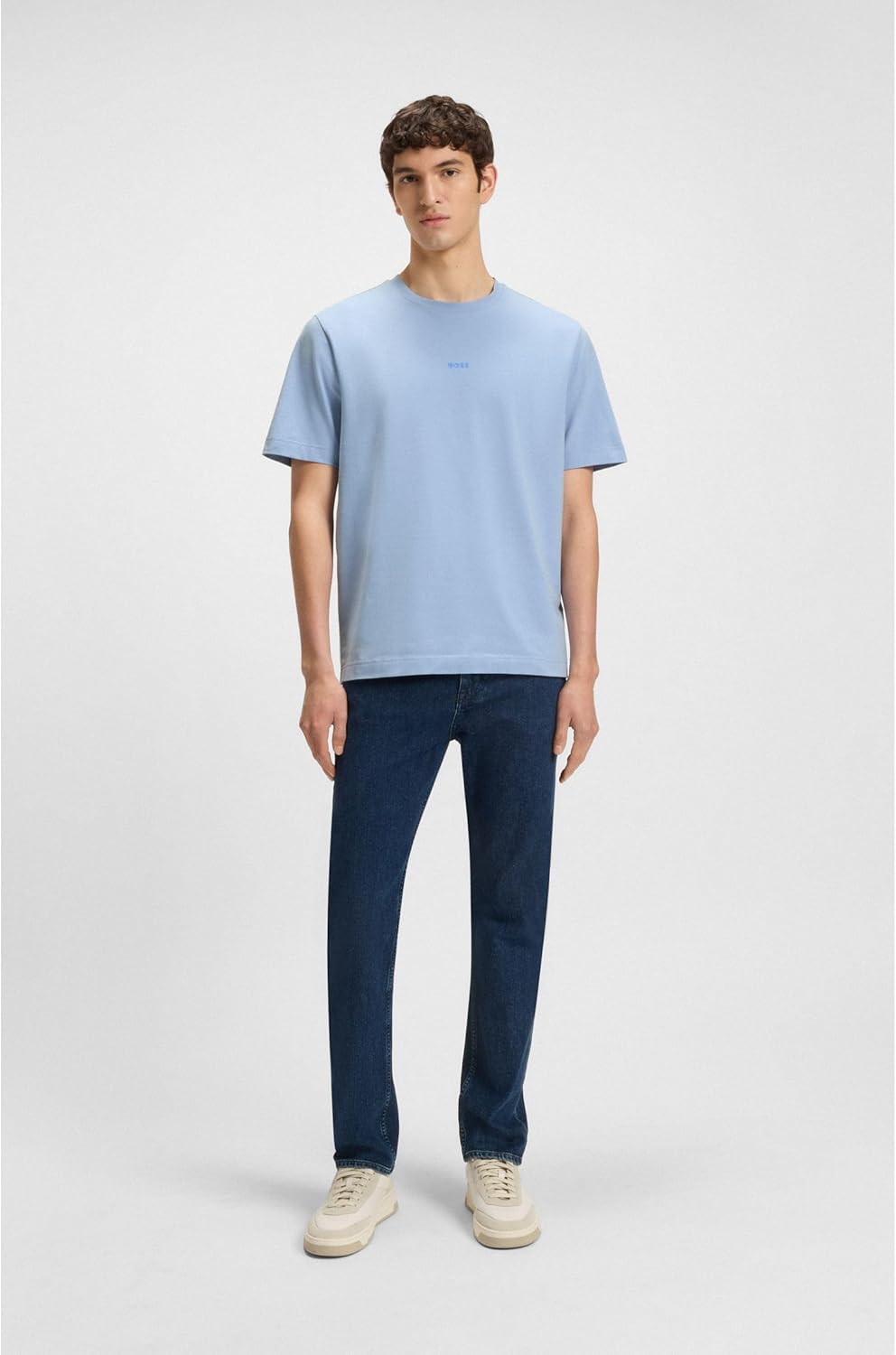 BOSS Herren T-Shirt XS Open Blue470, XS Open Blue470