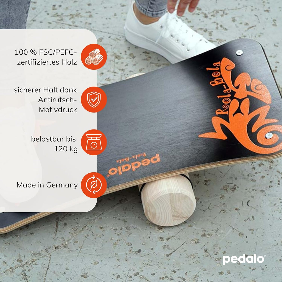Pedalo Rola-Bola FUN I Gleichgewichtstrainer I Balanceboard I Koordination I Balancierbrett I Fun-Sp