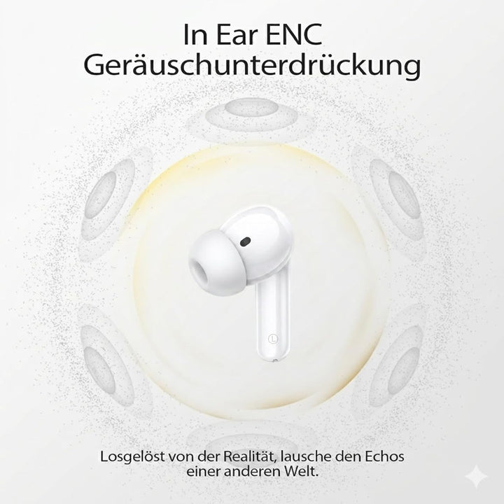 W70 Pro Bluetooth Kopfhörer In-Ear, Bluetooth 5.4 Wireless Earbuds mit HiFi-Sound, Sport Ohrhörer mi