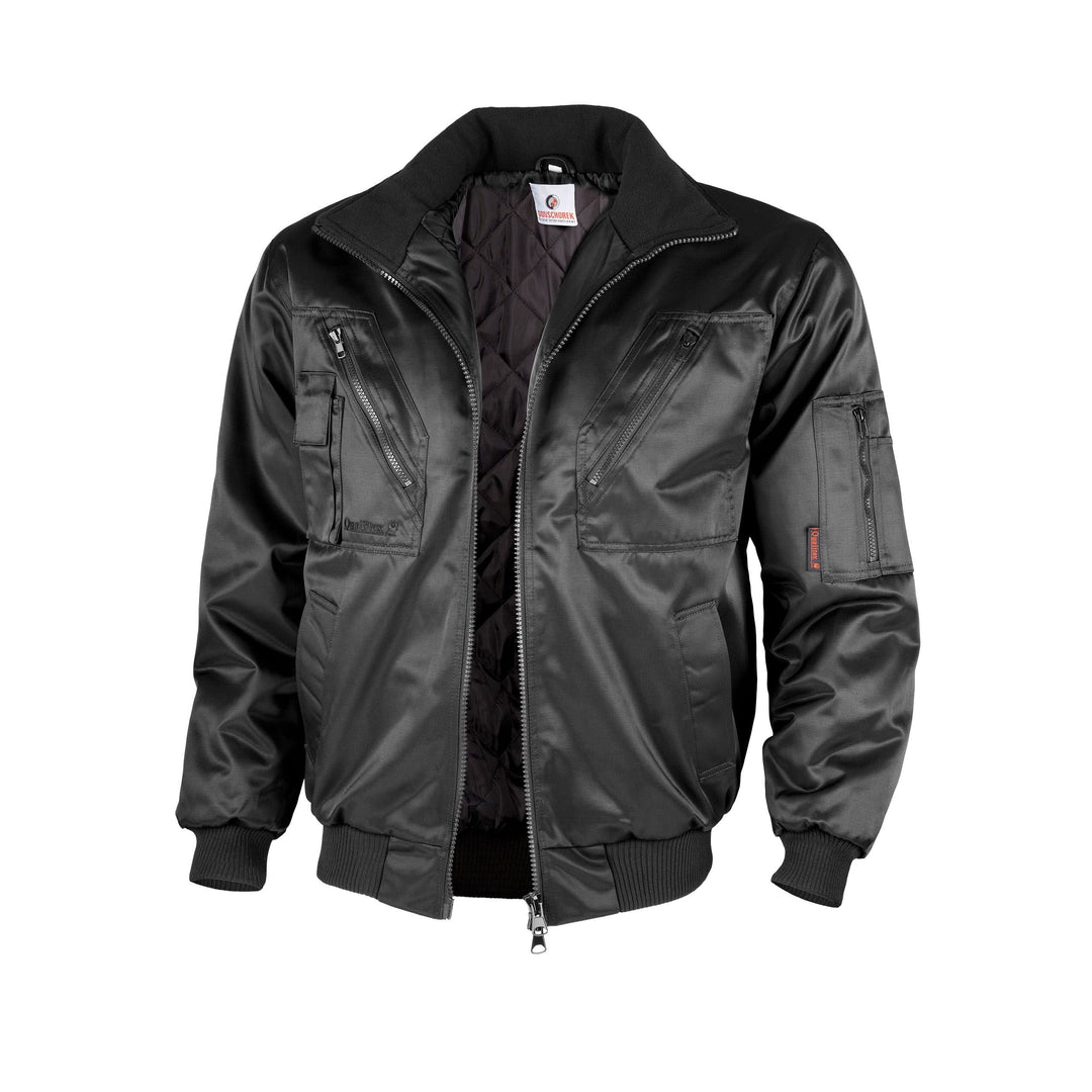 QUALITEX HIGH QUALITY WORKWEAR PILOTJACKE 60% CI/40% PES MIT FESTEM STEPPFUTTER+FESTEN ÄRMELN Grös