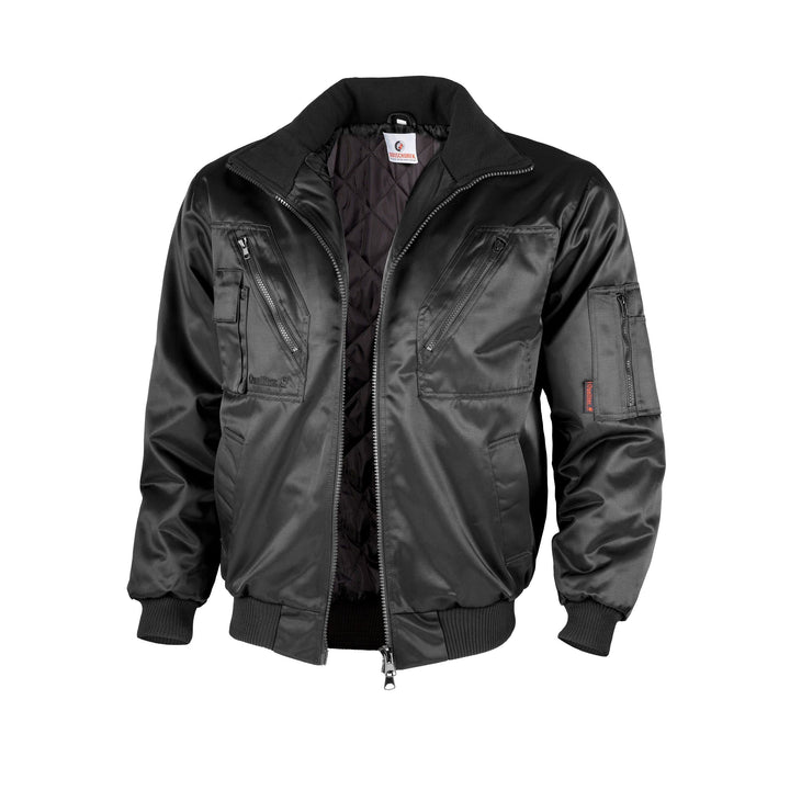 QUALITEX HIGH QUALITY WORKWEAR PILOTJACKE 60% CI/40% PES MIT FESTEM STEPPFUTTER+FESTEN ÄRMELN Grös