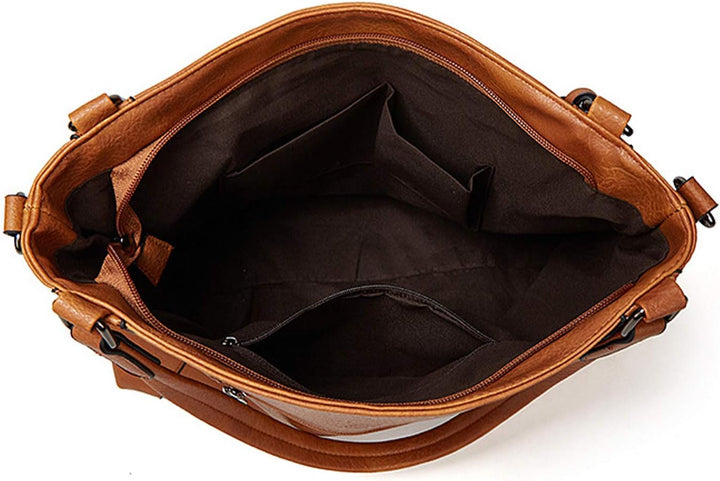 BUKESIYI Damen Tasche Handtasche Umhängetasche Schultertasche Frauen Kulturbeutel Weekender Klein PU