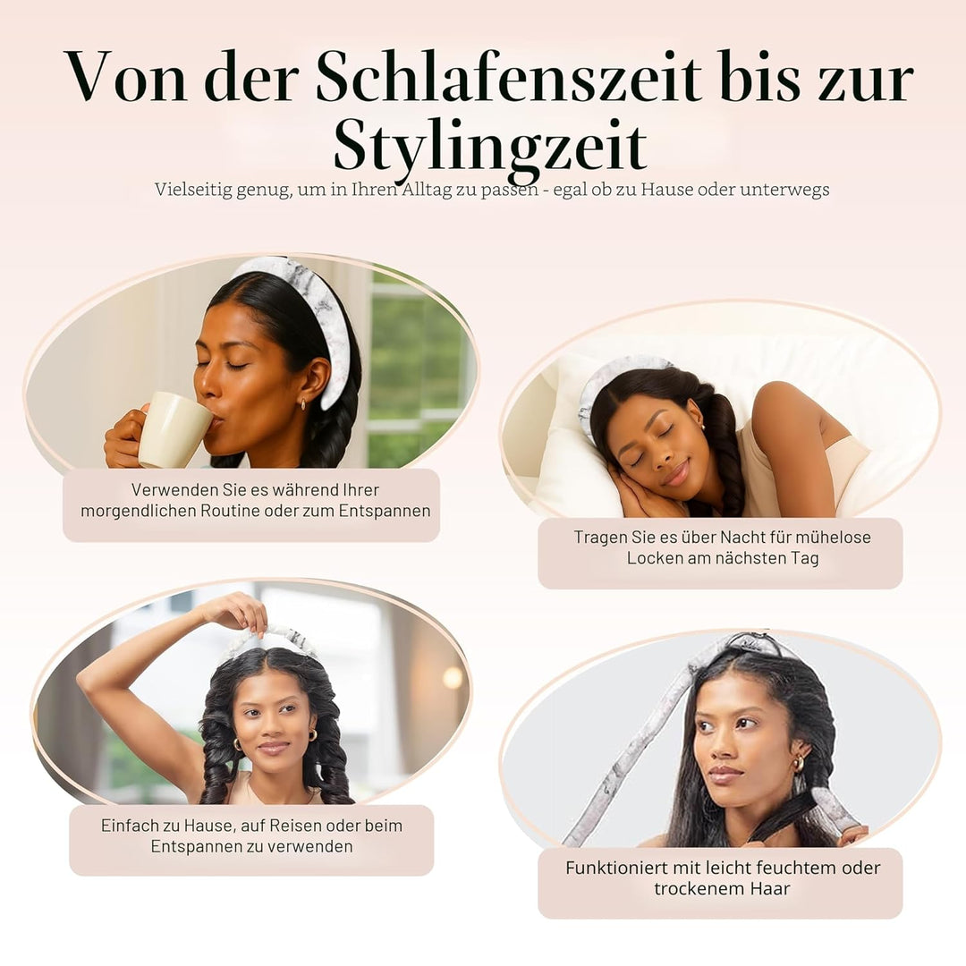 Kitsch Satin Heatless Curling Set - Lockenwickler für Heatless Curls | Heatless Hair Curler & Hot Ro