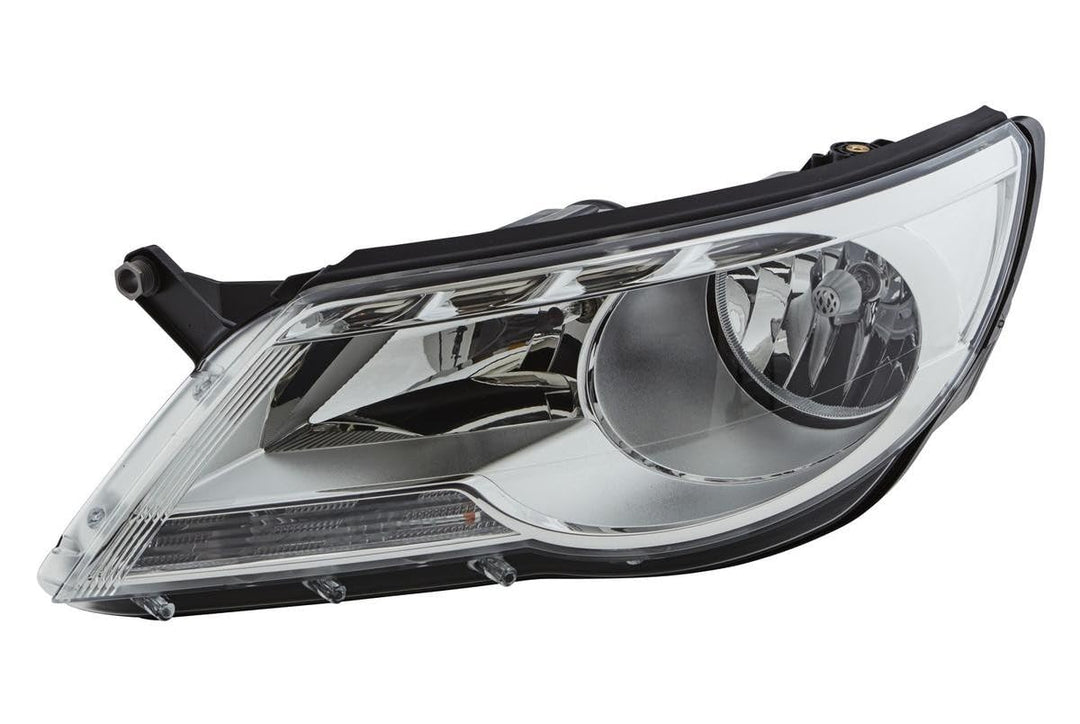 HELLA 1ED 247 038-211 FF/Halogen-Hauptscheinwerfer - links - für u.a. VW Tiguan (5N_) Links (Fahrers