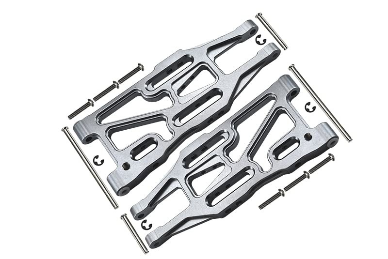 GPM HPI Bullet 3.0 Nitro & Bullet Flux Tuning Teile Aluminium Front Suspension Arm - 1Pr Set Silver