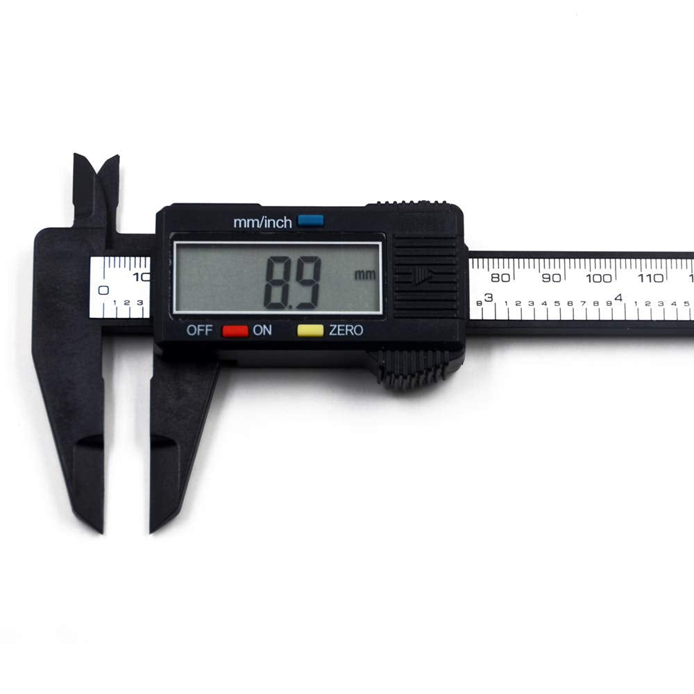 Messschieber mit grossem LCD-Bildschirm, automatische Abschaltung, 0-150 mm, ±0,2 mm genau, Kunststo