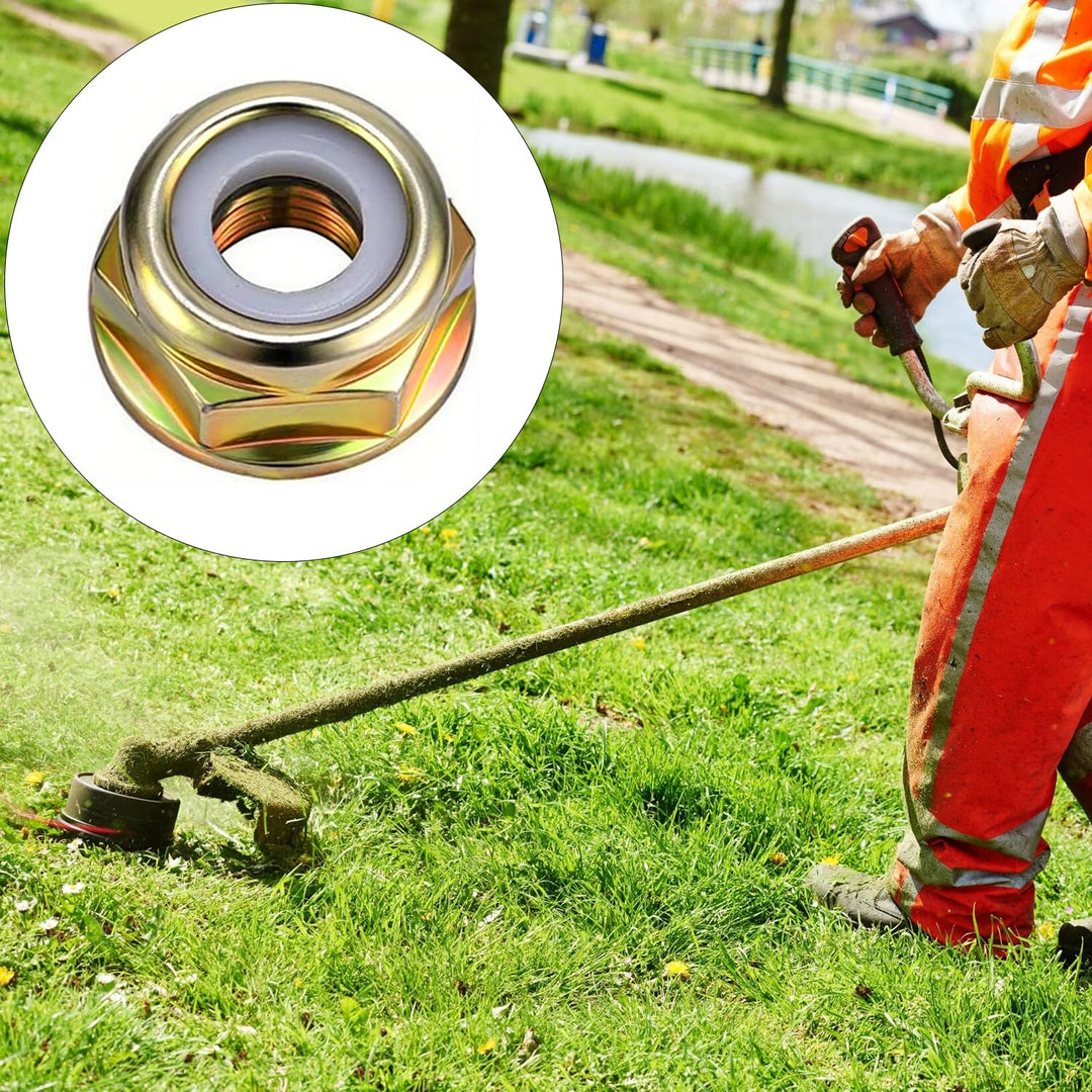 10 Stück Messermutter Mutter Linksgewindemutter für alle Arten von Trimmern mit Linksgewinde für Bew