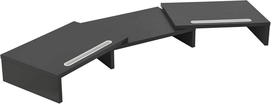 [en.casa] Monitorständer Vilppula Monitorerhöhung 79x27x10,5cm Bildschirmerhöhung mit Smartphone-Hal