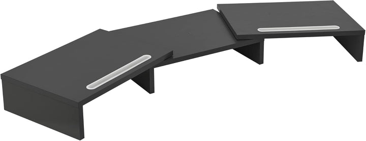 [en.casa] Monitorständer Vilppula Monitorerhöhung 79x27x10,5cm Bildschirmerhöhung mit Smartphone-Hal