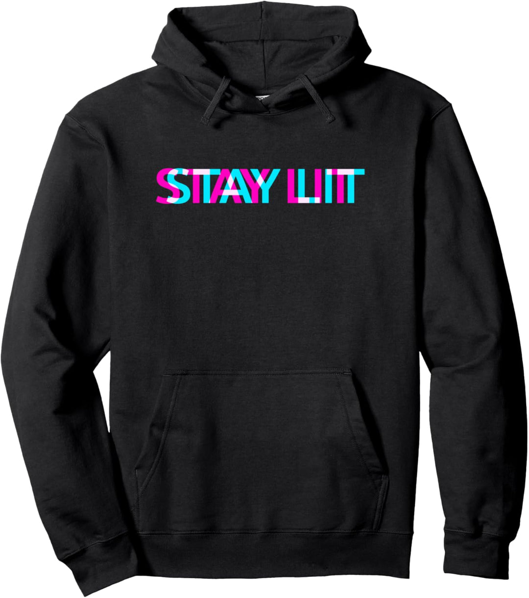 Stay Lit Aesthetic Vaporwave Emo Punk Pastel Goth Pullover Hoodie
