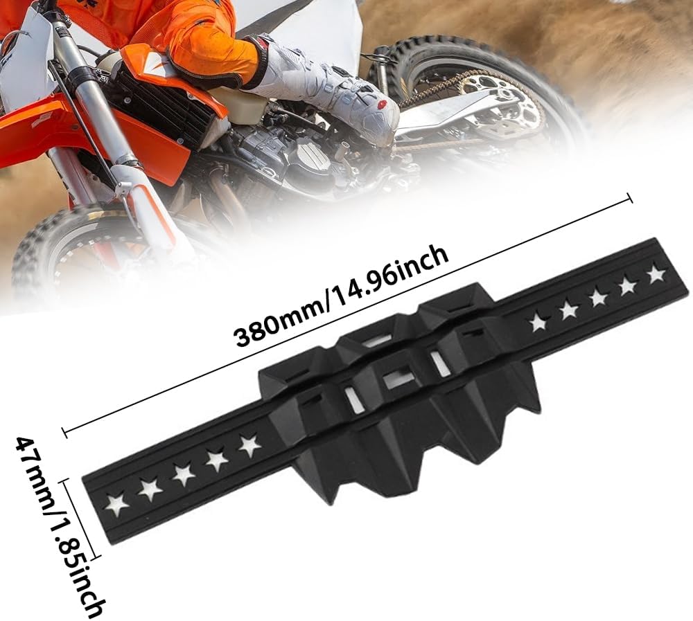 Motorrad-Auspuff-Schalldämpferschutz, Motorrad-Schalldämpfer-Hitzeschutzabdeckung mit Installationsr