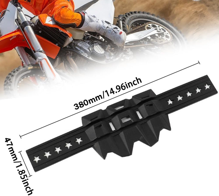 Motorrad-Auspuff-Schalldämpferschutz, Motorrad-Schalldämpfer-Hitzeschutzabdeckung mit Installationsr