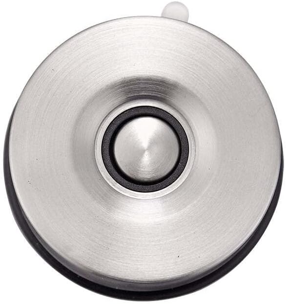 KÜCHENKOMPANE – magnetischer Messerhalter aus Edelstahl in silber | Magnet mit Saugnapf, ohne bohren