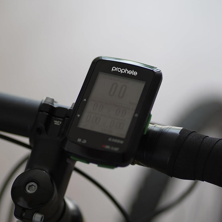 PROPHETE Fahrradcomputer GPS-Navigation, 14 Funktionen, Fahrradnavi, Wasserdicht IPX6, Beleuchtetes