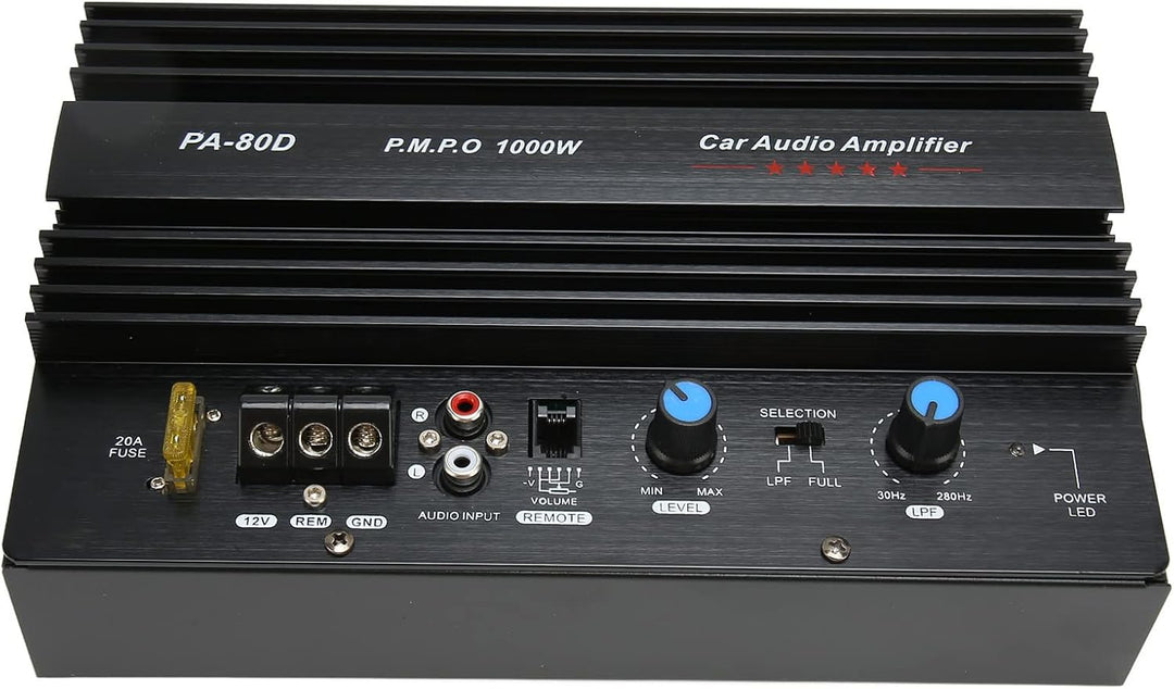 PA 80D 12V 1000W Mono Car High Power Audio Verstärkerplatine Leistungsstarker Bass-Subwoofer-Verstär