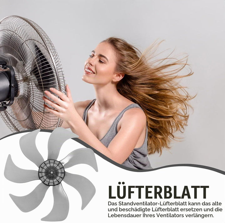 DOITOOL Universal-Plastik-Lüfterflügel Mit 7 Blättern 35 6 Cm (14 Zoll) Ofenventilator Kamin Kaminve