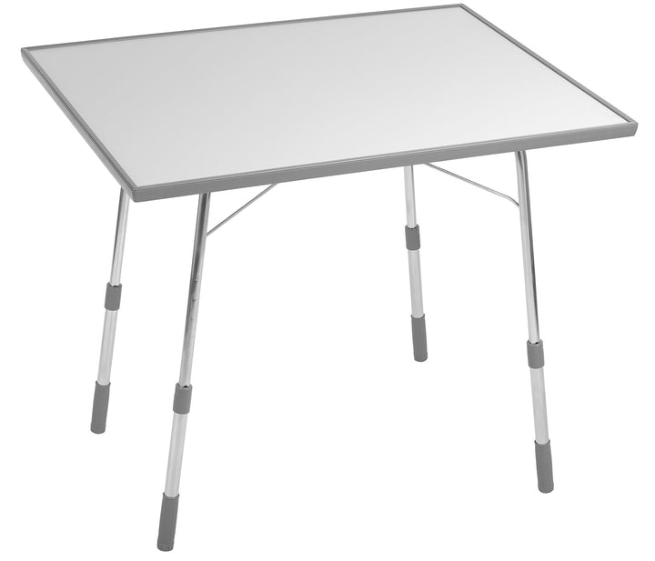 Lafuma Klappbarer, höhenverstellbarer Gartentisch, Wetterfest, California, grau, 91 x 69 cm, Grau