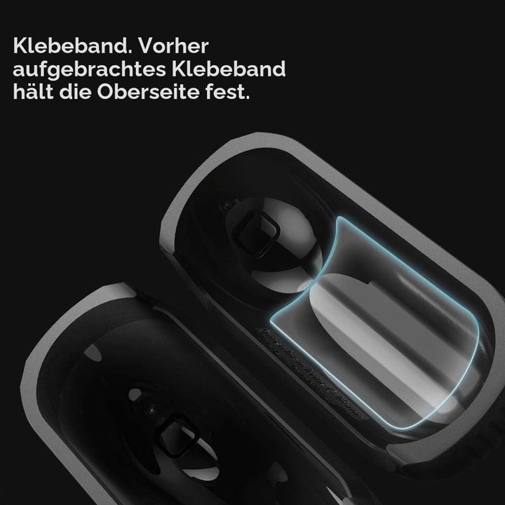 Spigen Rugged Armor Entwickelt für Apple Airpods Pro Hülle Case (2019) - Mattschwarz, Mattschwarz