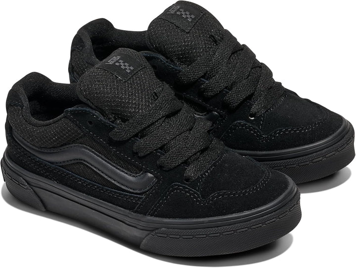 Vans Unisex Kinder Caldrone Sneaker 27 EU Suede Mesh Black Black, 27 EU Suede Mesh Black Black