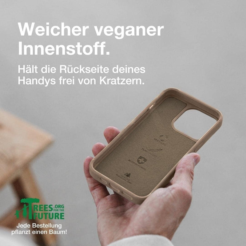 Woodcessories - Magnetische Handyhülle für iPhone 14, iPhone 13 kompatibel mit MagSafe, Hülle mit Ma